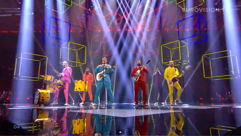Wearing colourful Teletubbie-suits, the Icelanders seem to be very extravagant.