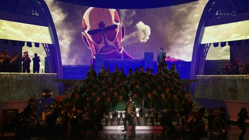 He is trying to sing in German. Got Jaegermeister?